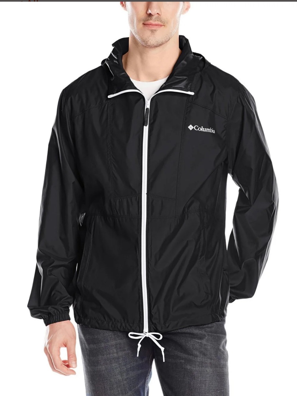 Columbia Black Windbreaker Jacket